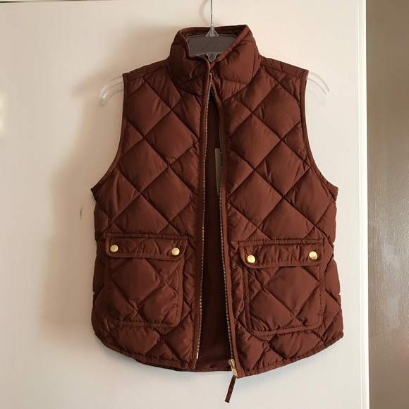 J. Crew Jackets & Blazers - Brown Quilted Vest