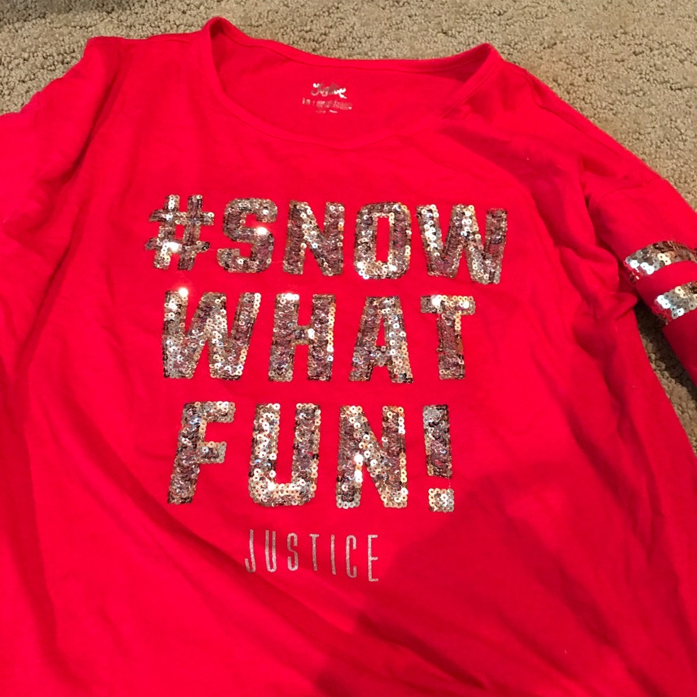 Justice Red Tshirt