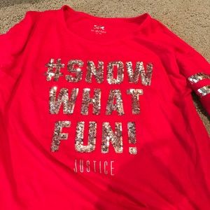Justice Red Tshirt