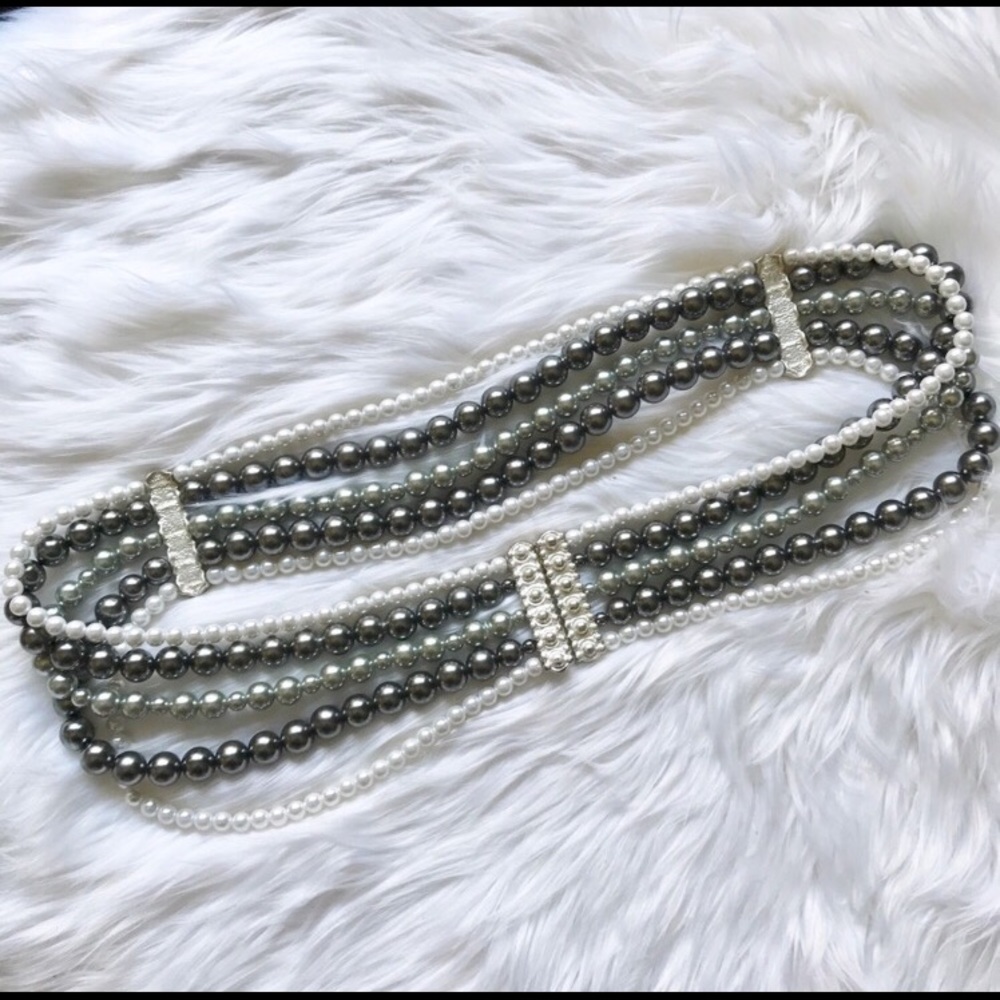 💠CHICOS *BEAUTIFUL* STRETCHY PEARL STRAND BELT!💕