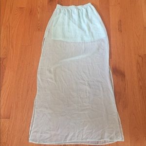 Sheer Maxi Skirt