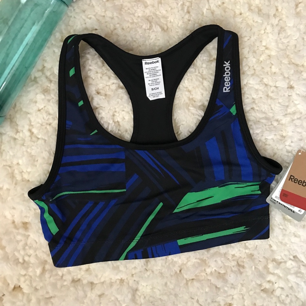 Reebok Sport Bra Racerback Reversible 2 In 1