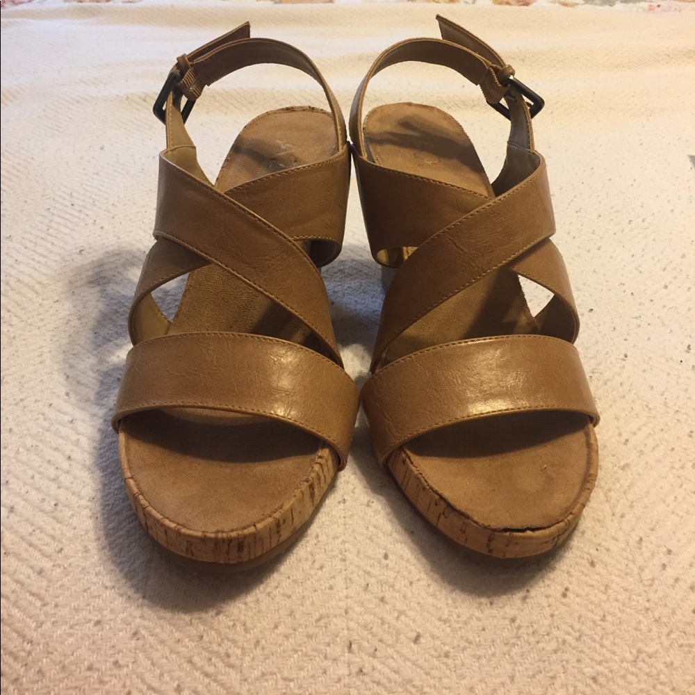 A2 by Aerosoles - Nude Wedges Size 10