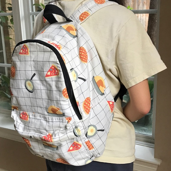 Kawaii Grid foody backpack - Picture 1 of 3