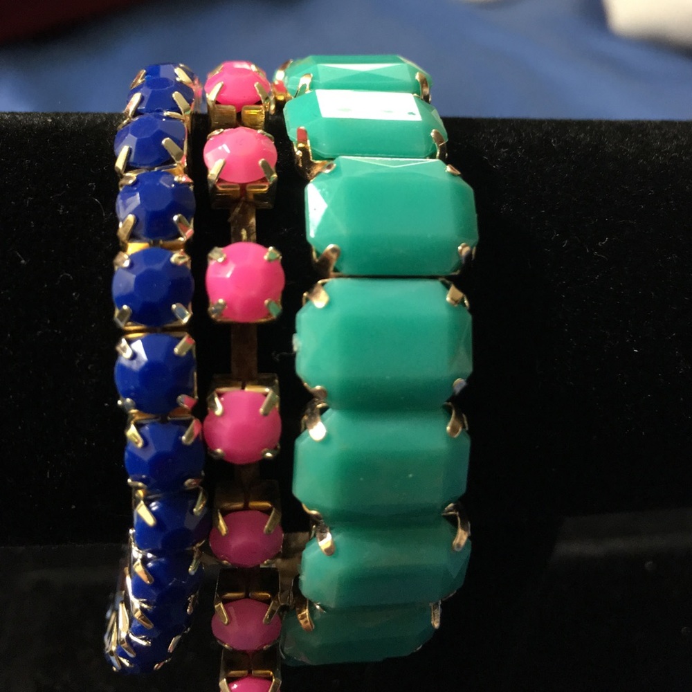 Multi Color three in one bracelet set