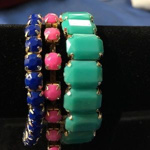 Multi Color three in one bracelet set