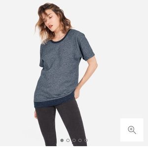 Everlane Women's Tunic Sweatshirt Navy Marled