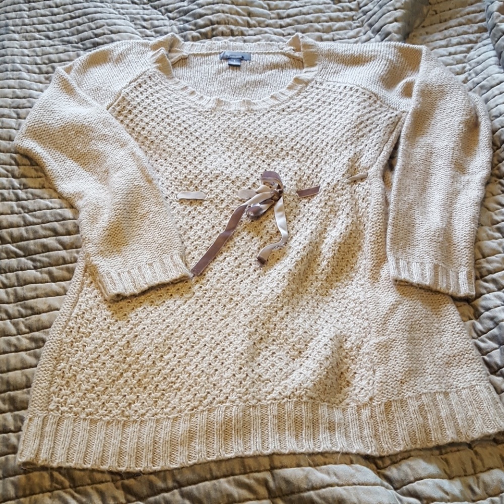 Oh Baby Oatmeal Sweater LG