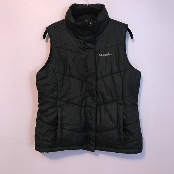 Columbia Jackets & Blazers - Columbia Puffer Vest Fleece Black Puffy Jacket