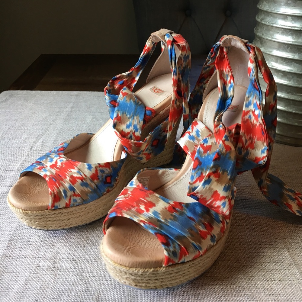 Ugg braided wedge shoes