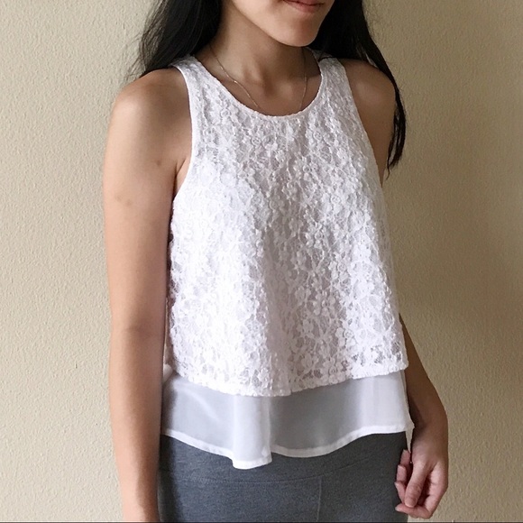 Abecrombie lace see through top - Picture 1 of 2