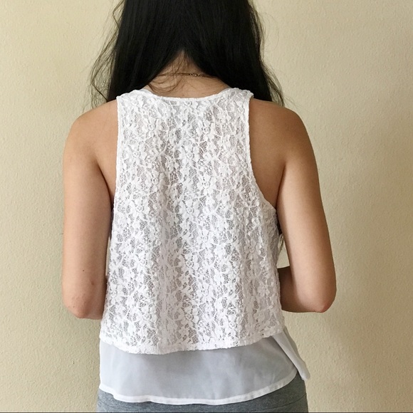 Abecrombie lace see through top - Picture 2 of 2