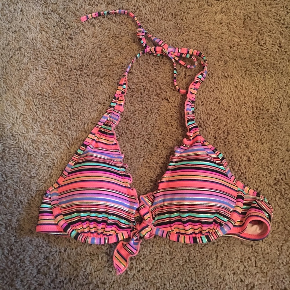 victoria's secret striped bikini top