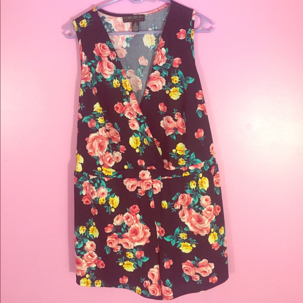 Floral Print Romper