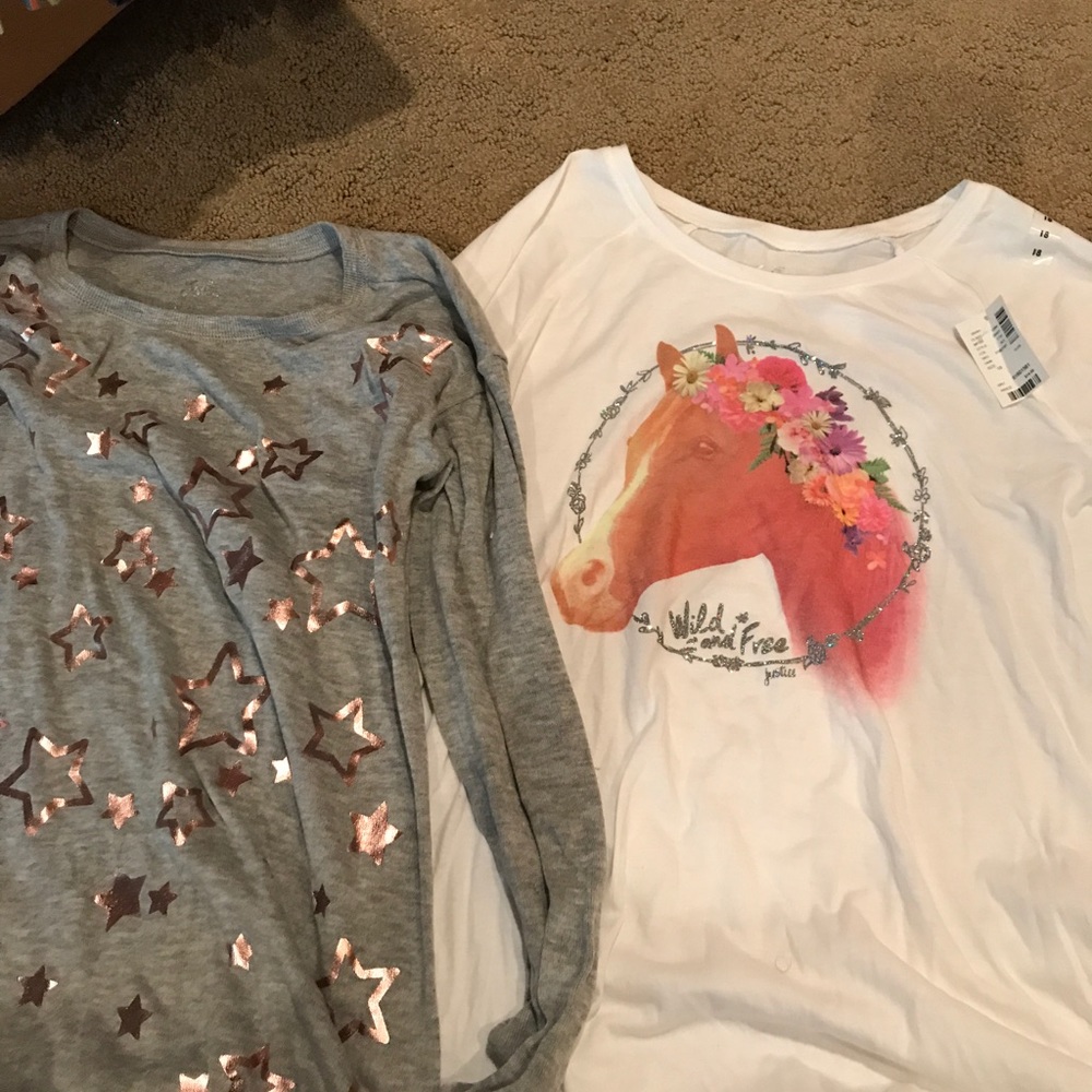 Girls Justice Long Sleeve Shirts