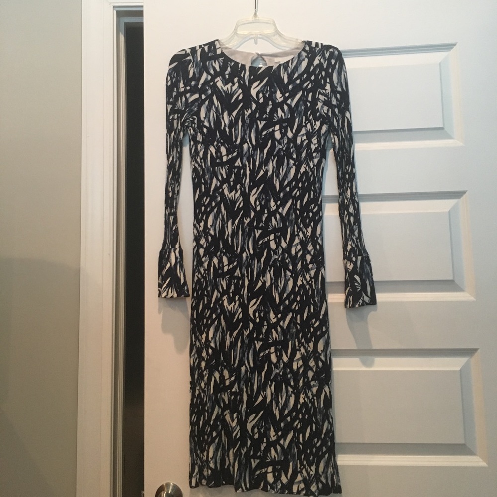 H&M long sleeve midi dress