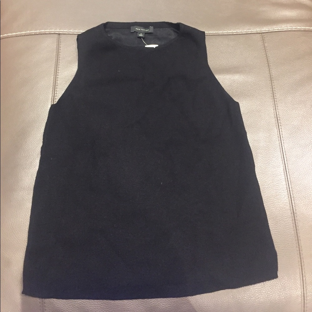 Black knit blouse
