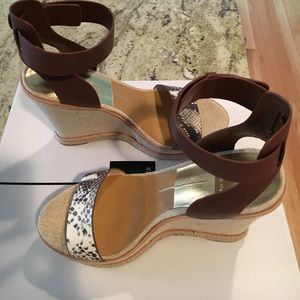 Dolce Vita cloth wedge sandals
