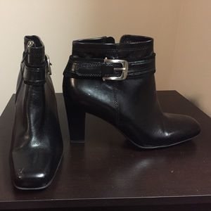 Black ankle boots