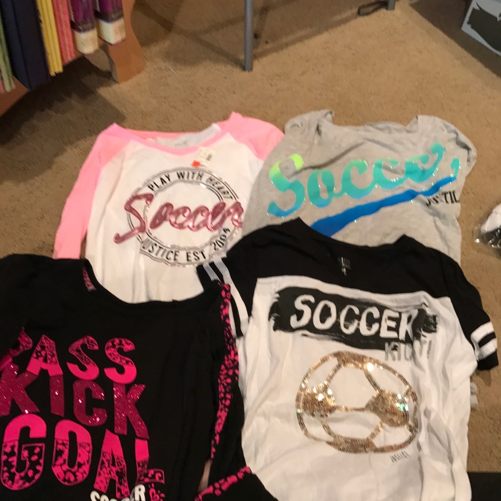 4 Soccer Tshirts from Justice
