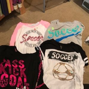 4 Soccer Tshirts from Justice