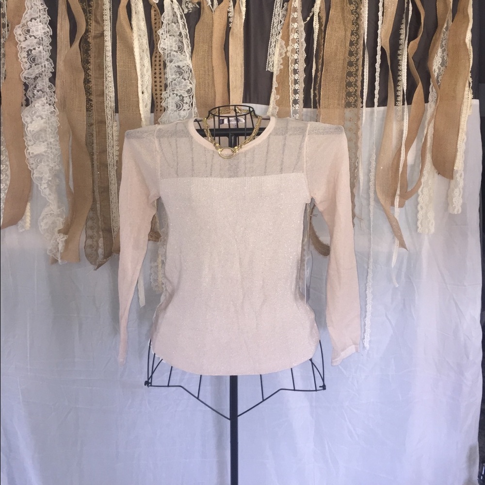 Brand new Jennifer Lopez blush sweater