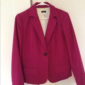 J. Crew Fuscia wool blazer 6