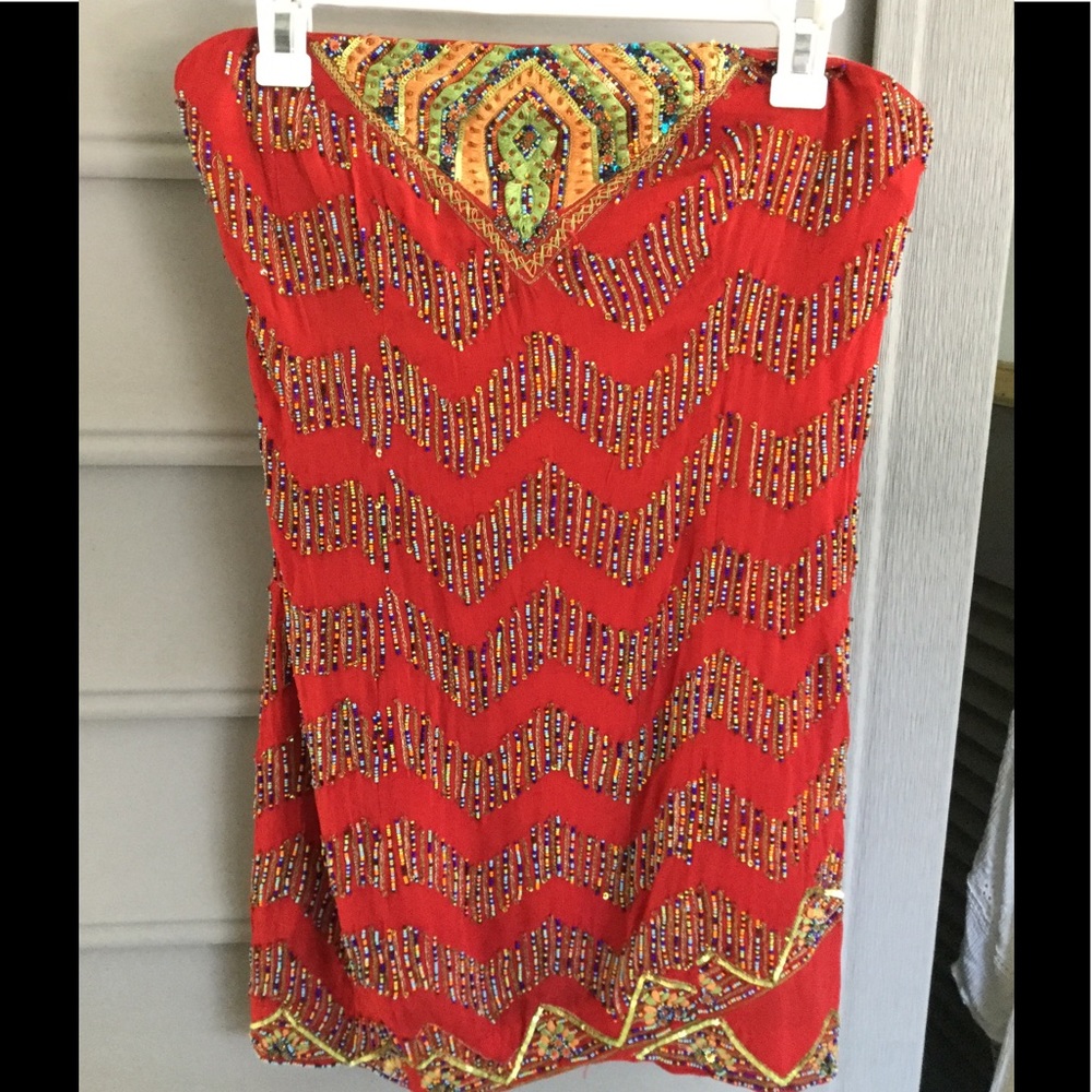 Free People strapless embellished Dress
