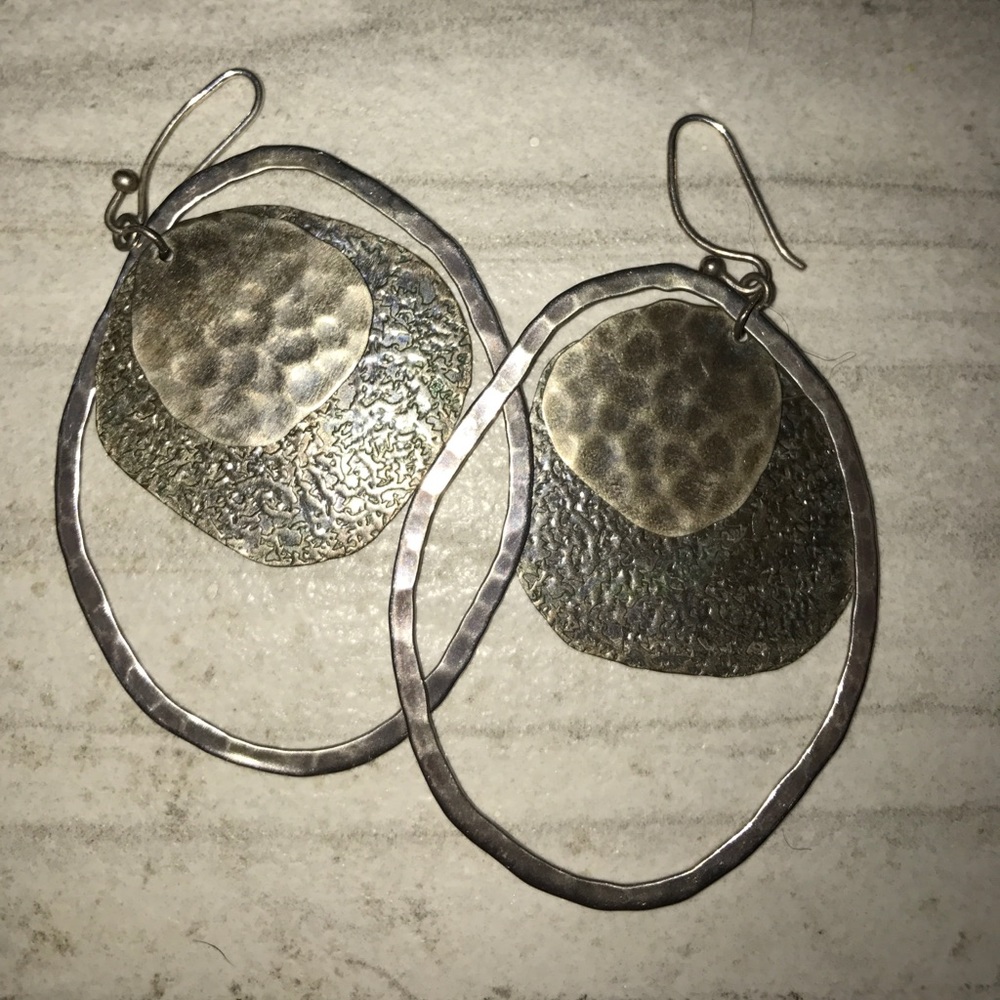 Silpada Bronze/Silver Earrings