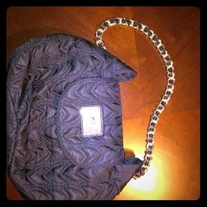 Vintage Koret Black Satin Quilted bag