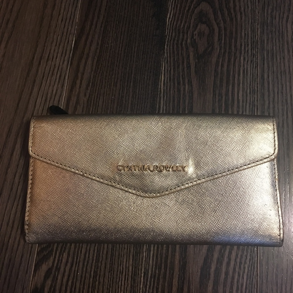 Gold Cynthia Rowley Leather Wallet