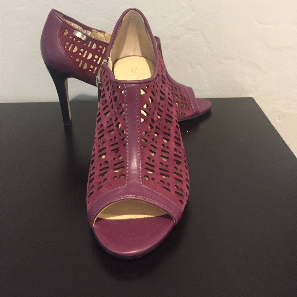 Calvin Klein perforated booties