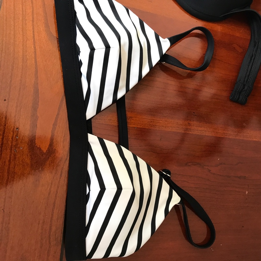 Black and White swim top.