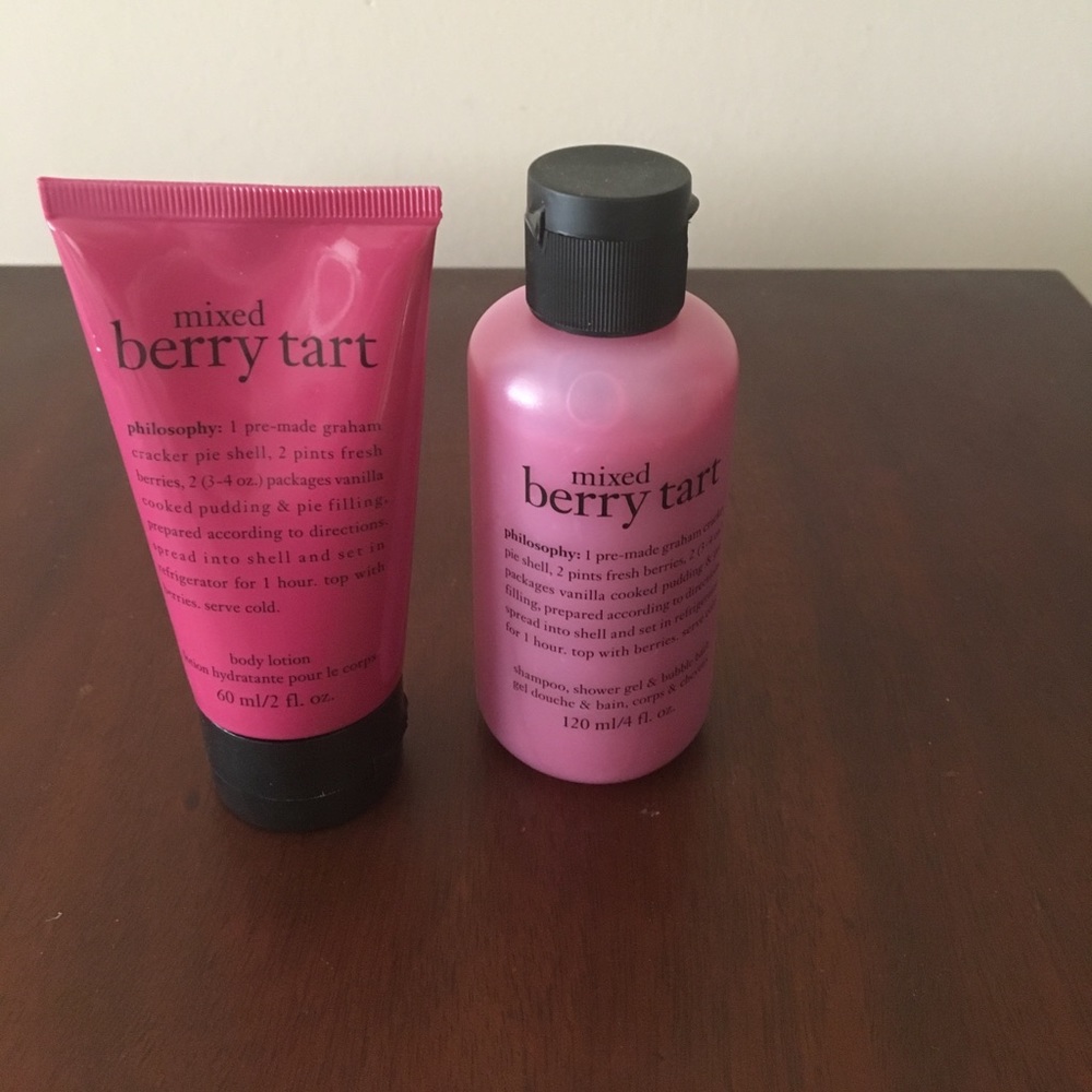 Philosophy mixed berry tart mini duo