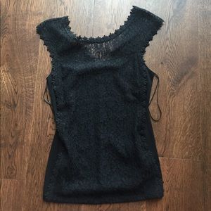 Express Lace Panel Top