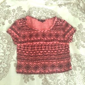 Tribal Print crop top