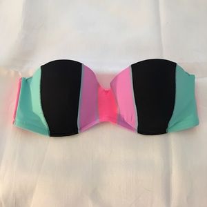 Victoria Secret Bandeau Bathing Suit Top w/ Straps