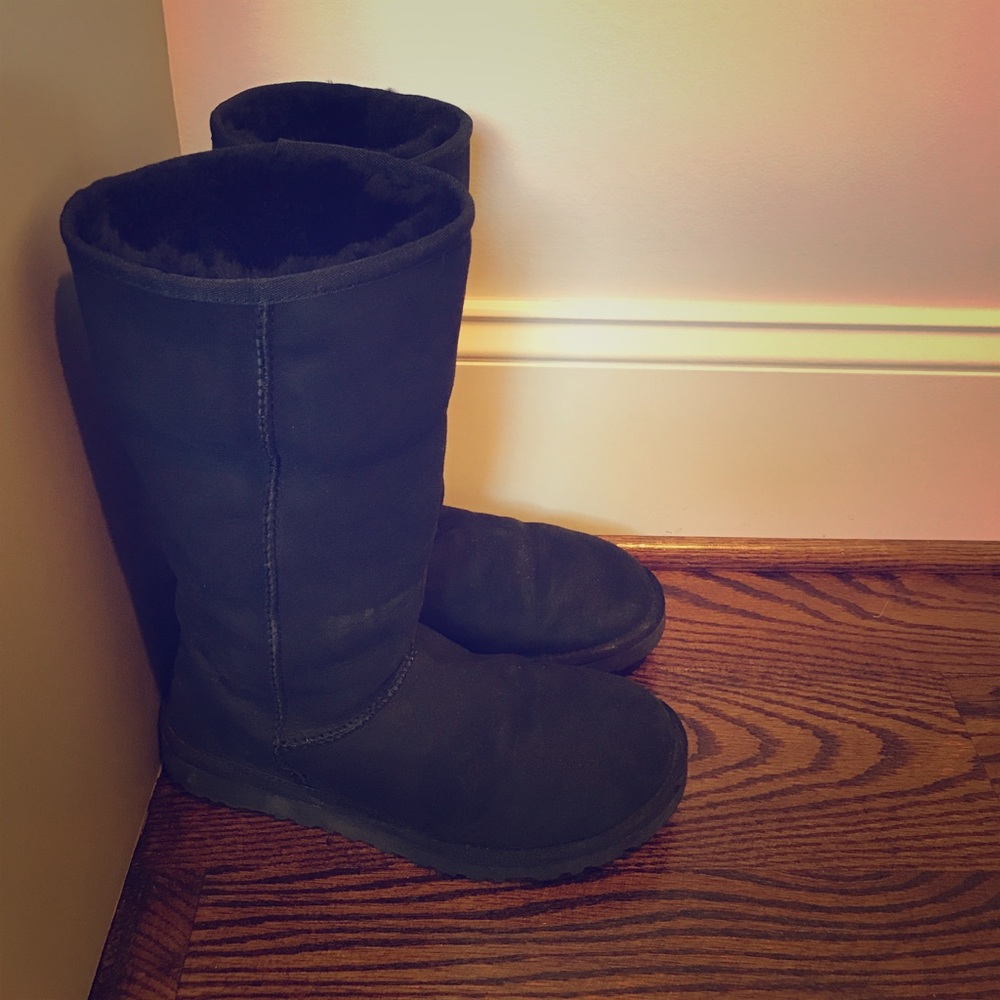 Black UGG boots