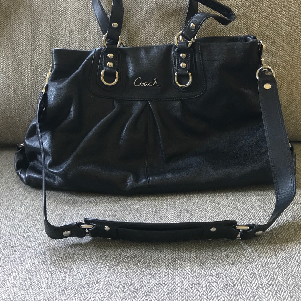 Coach Leather Ashley Carryall Satchel Bag