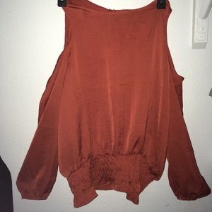 Orange red blouse