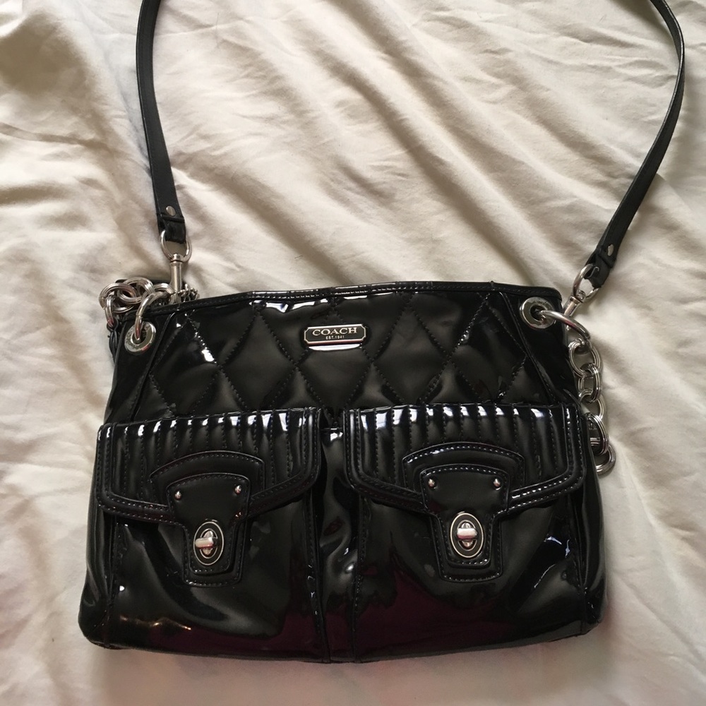 Coach black cross body bag - special edition