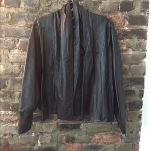 Josie Natori Leather Jacket