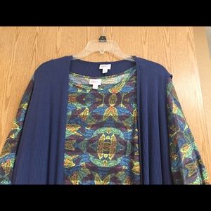 Lularoe blue xl Joy and 2xl Irma