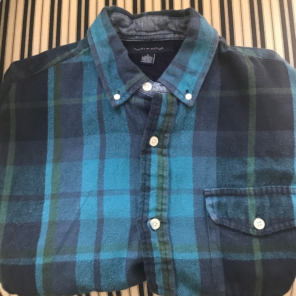 Tommy button down flannel.