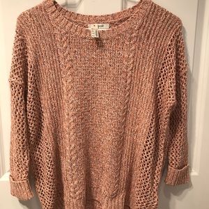 Madewell Open Knit Arm Sweater