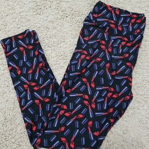 TC LuLaRoe Lipstick Leggings