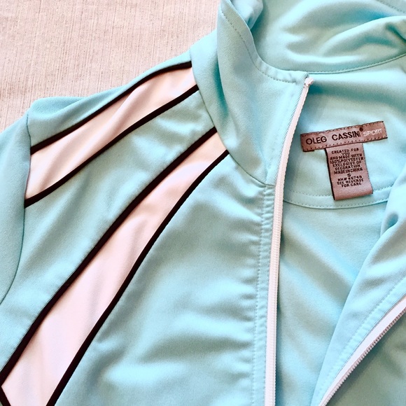 Oleg Cassini Sport small, retro-style windbreaker - Picture 6 of 8