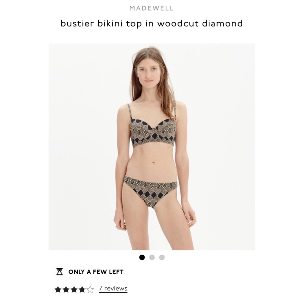 NWOT Madewell Bikini Set in Woodland Diamond