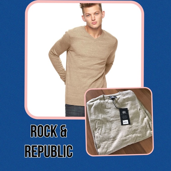 1 LEFT💥Rock & Republic big & tall v-neck sweater - Picture 3 of 3