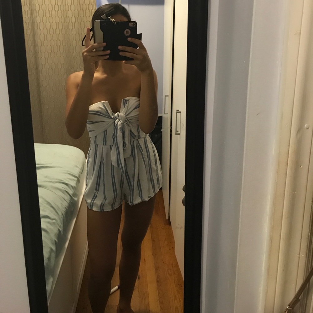 Striped romper